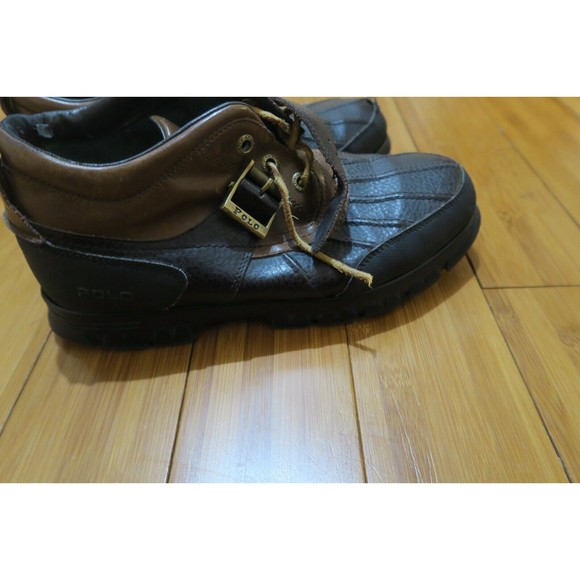 Polo Ralph Lauren Men\'s Dover Boots 812086907 Duck Brown Leather Ankle Sz 9.5 D main image 10